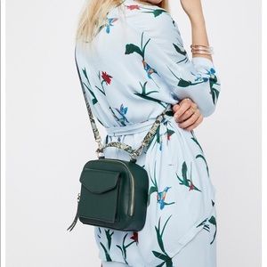 Free People Green Mini Backpack
